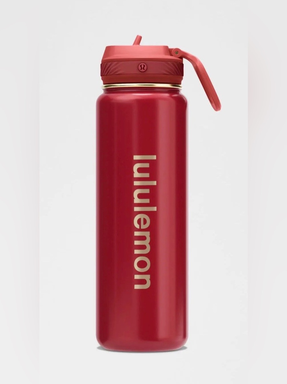 lululemon athletica Red and Gold Insulated Water Bottle